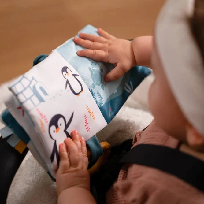 Libro de tela para bebé Océano Little Big Friends