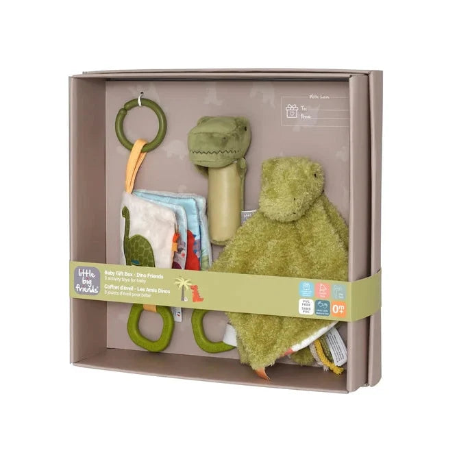 Caja regalo para bebé Dinosaurios Little Big Friends