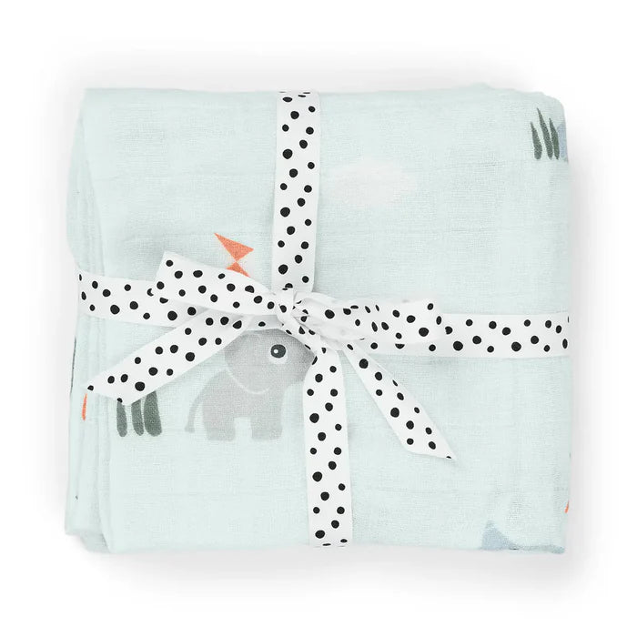 Set 2 Tutos de Muselina Playground azul Done By Deer
