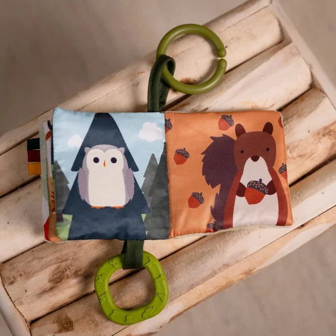 Libro de tela para bebé Bosque Little Big Friends