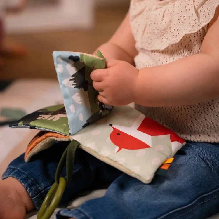 Libro de tela para bebé Bosque Little Big Friends