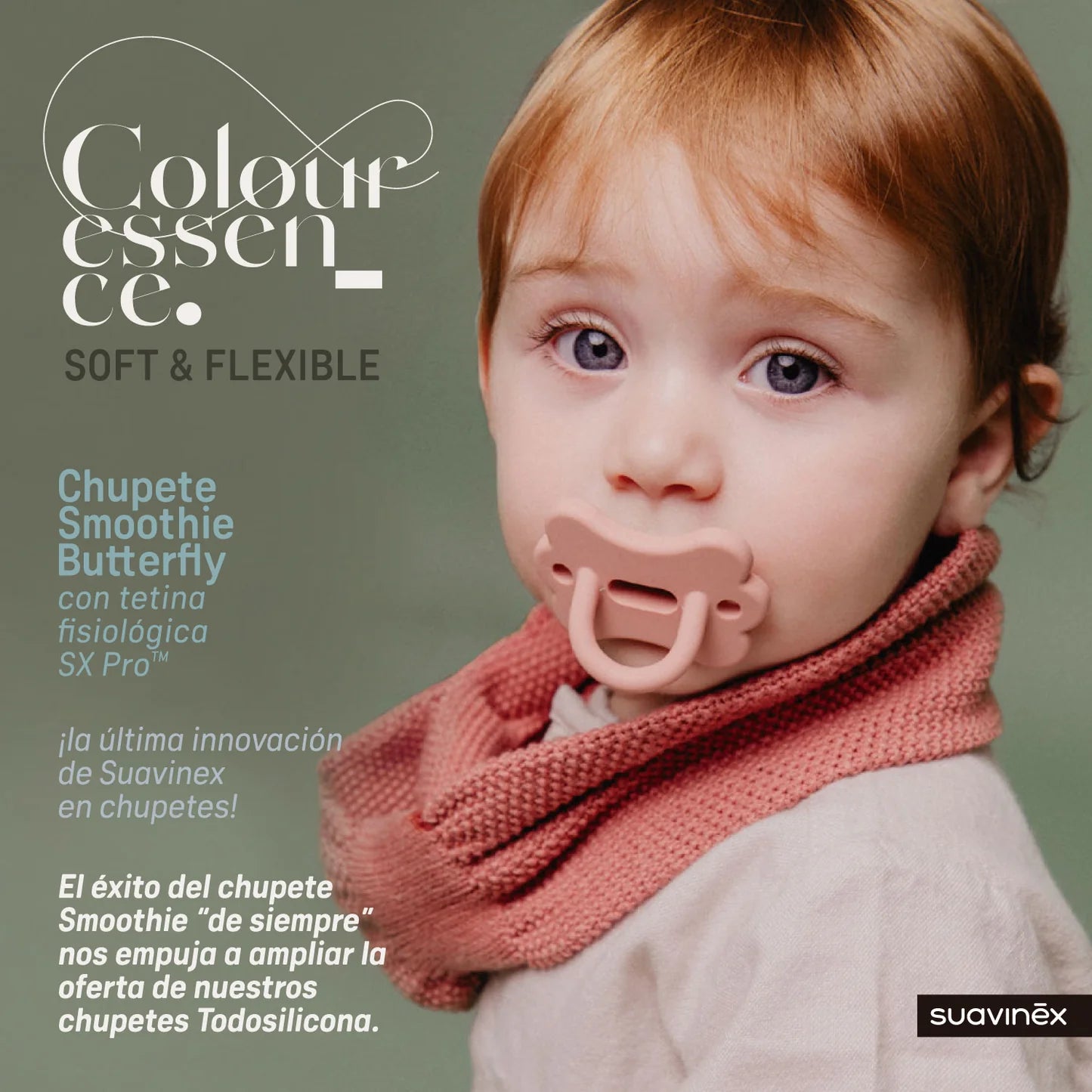 Chupete Rosewater Butterfly con Tetina Fisiologica SX Pro de Silicona 0/6 meses Suavinex