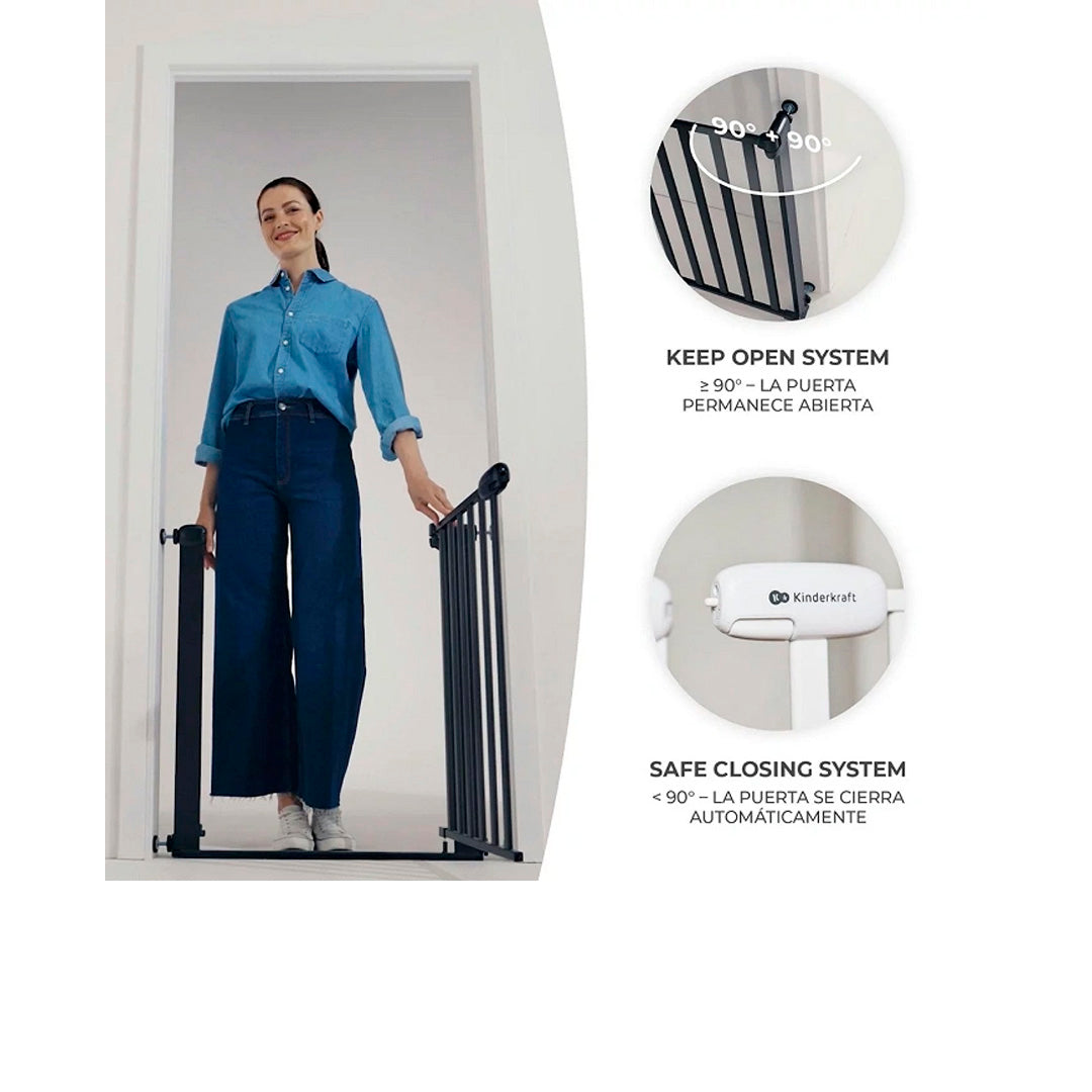 Puerta de Seguridad Lock & Go Wood Kinderkraft