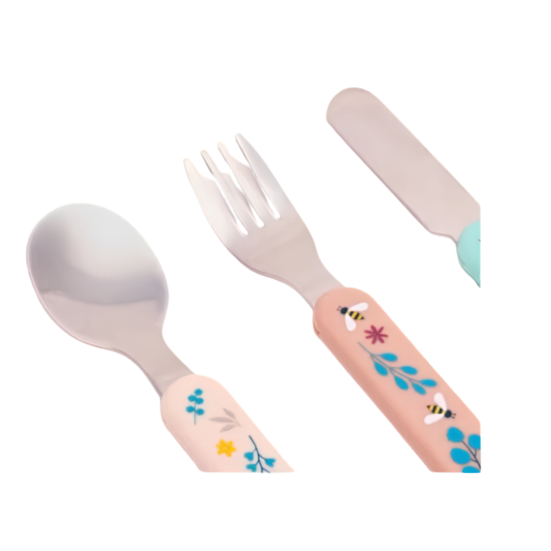 Set de cubiertos infantiles Steel Cutlery Dreamland Miniland