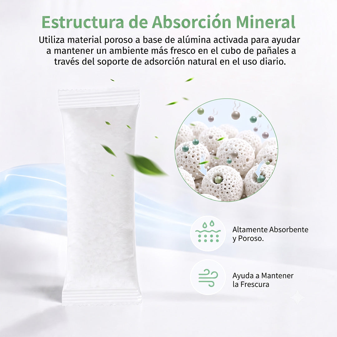 Desodorizante para Basurero de Pañales Set de 4 Packs Momcozy