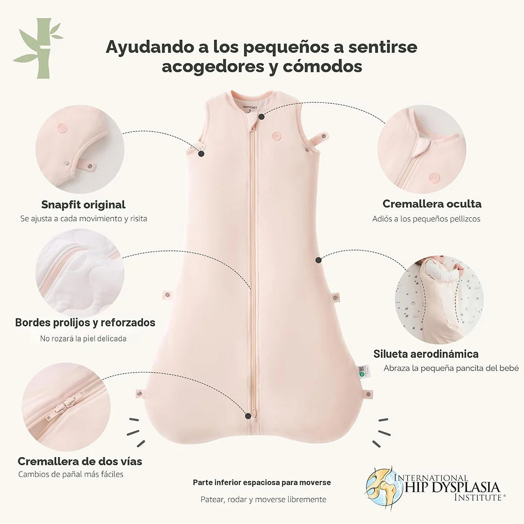 Saquito de dormir para bebé 1.5 TOG Rosa Talla M Momcozy