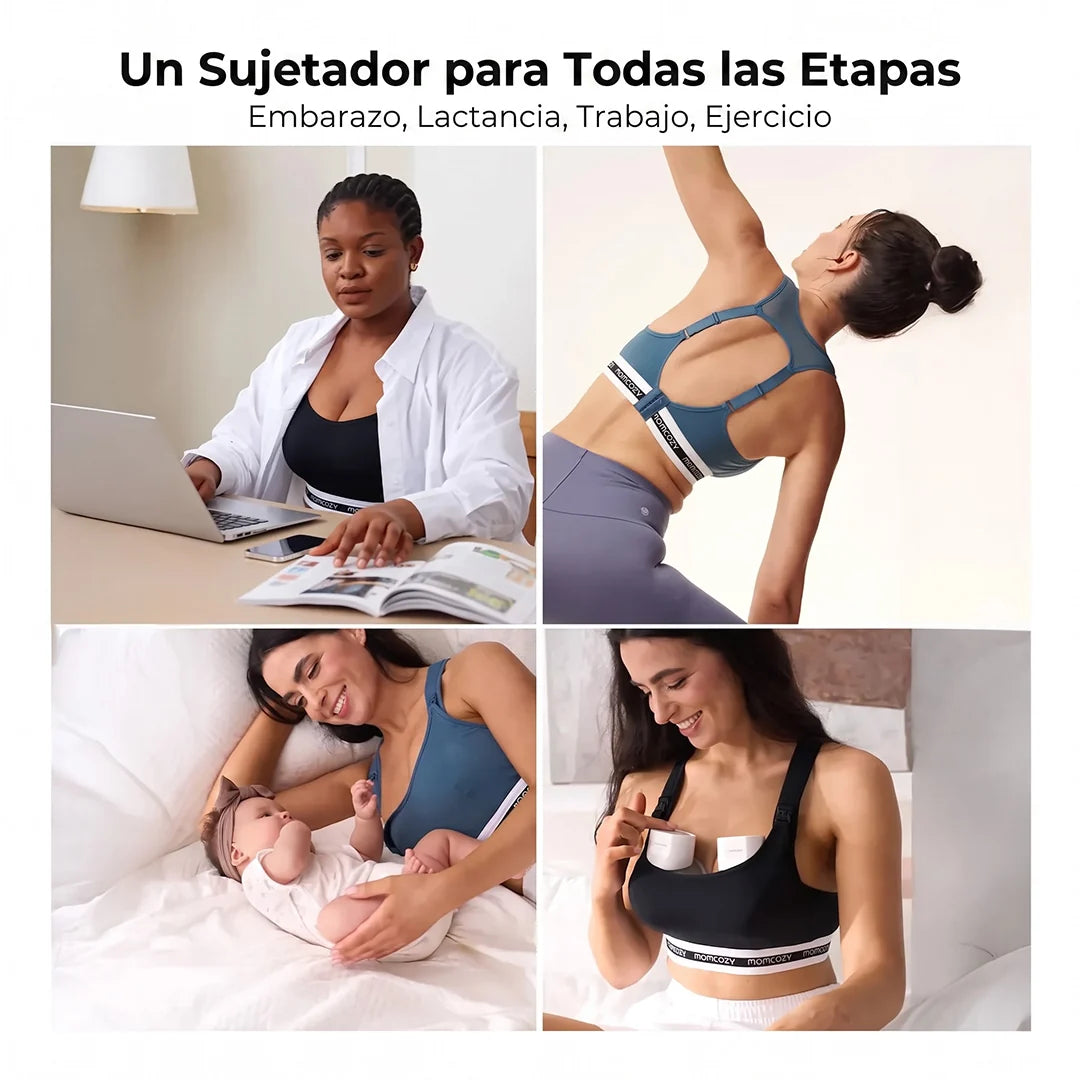 Sostén Deportivo de Lactancia FB011 Blue Momcozy