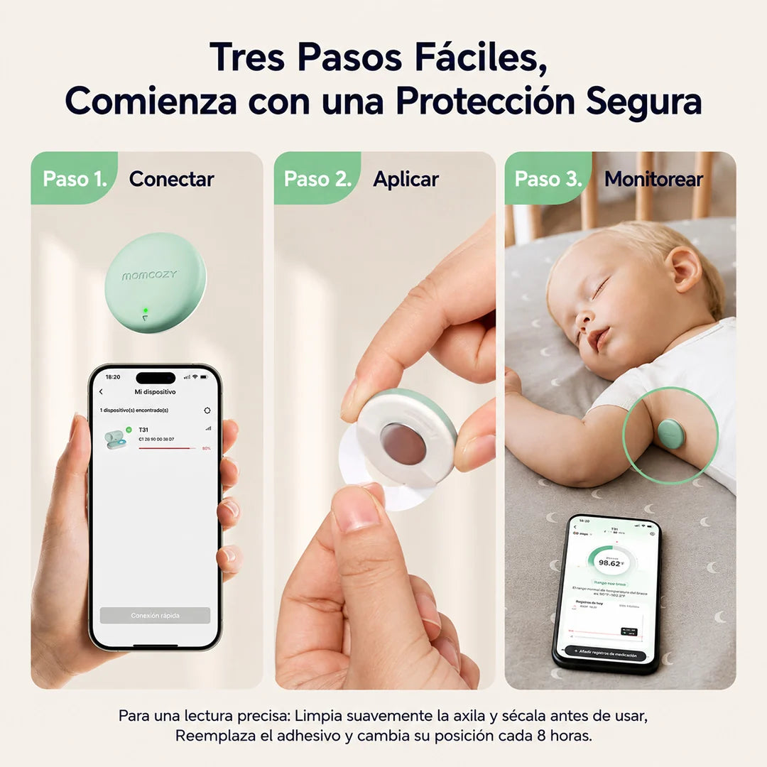 Termómetro Continuo para Bebé Momcozy