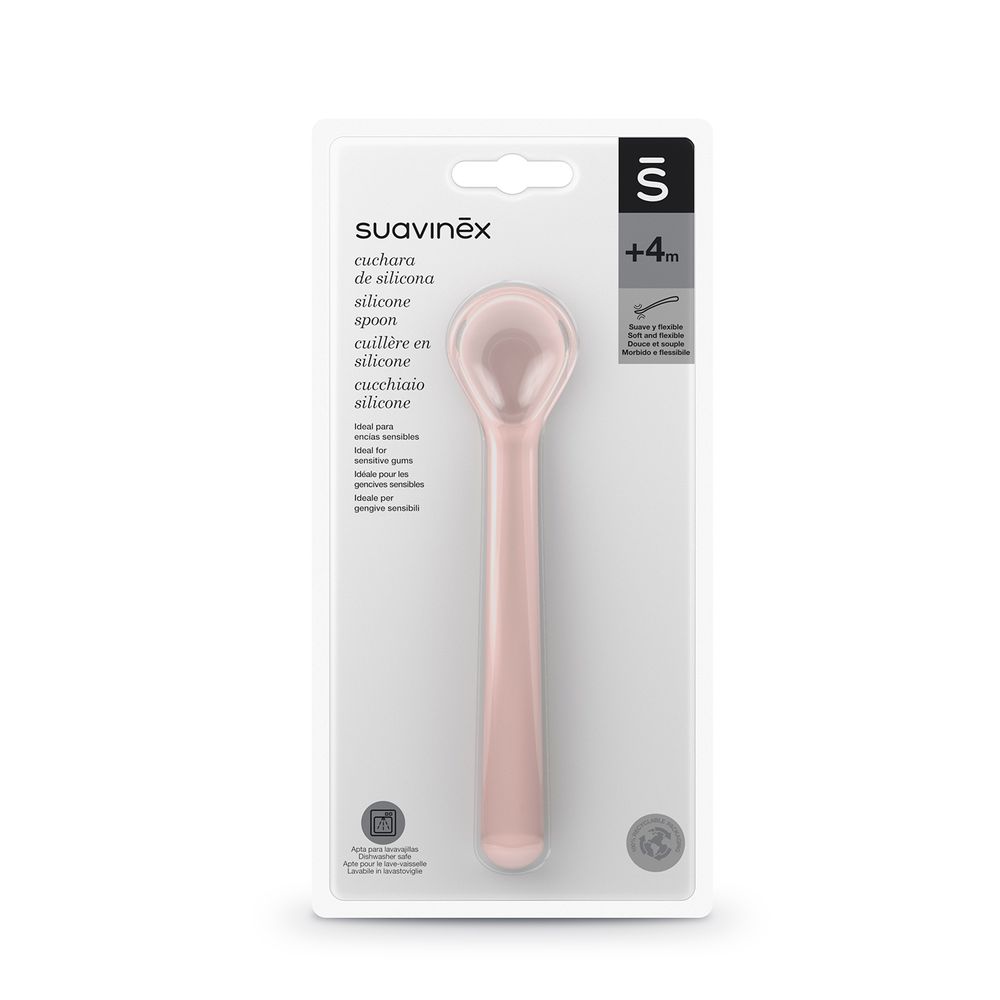 Cuchara de silicona Hygge Rosada Suavinex