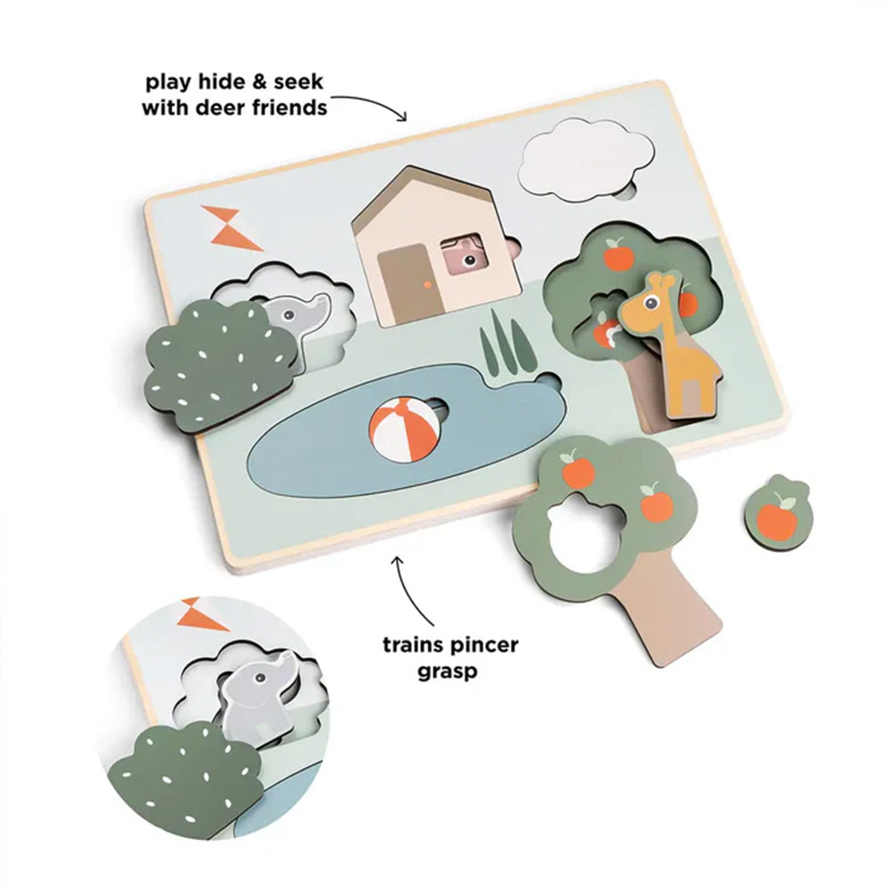 Rompecabezas en capas Deer Friends varios colores Done By Deer