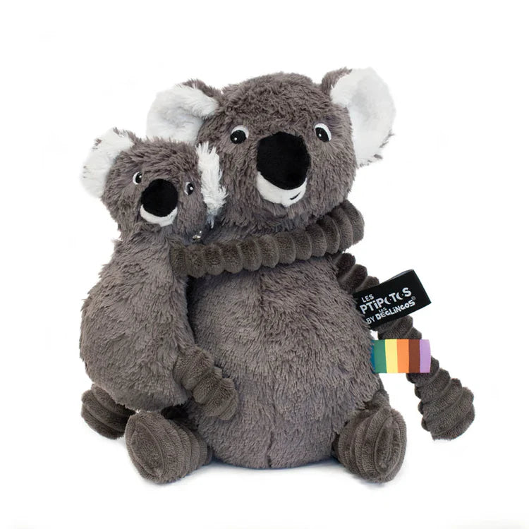 Peluche Koala Trankilou Mamá Y Bebé Gris Les Ptipotos