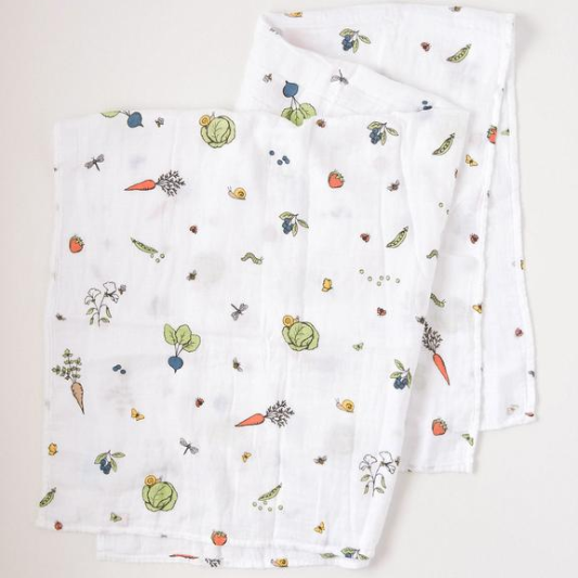 Swaddle In The Garden Little Blue Nest