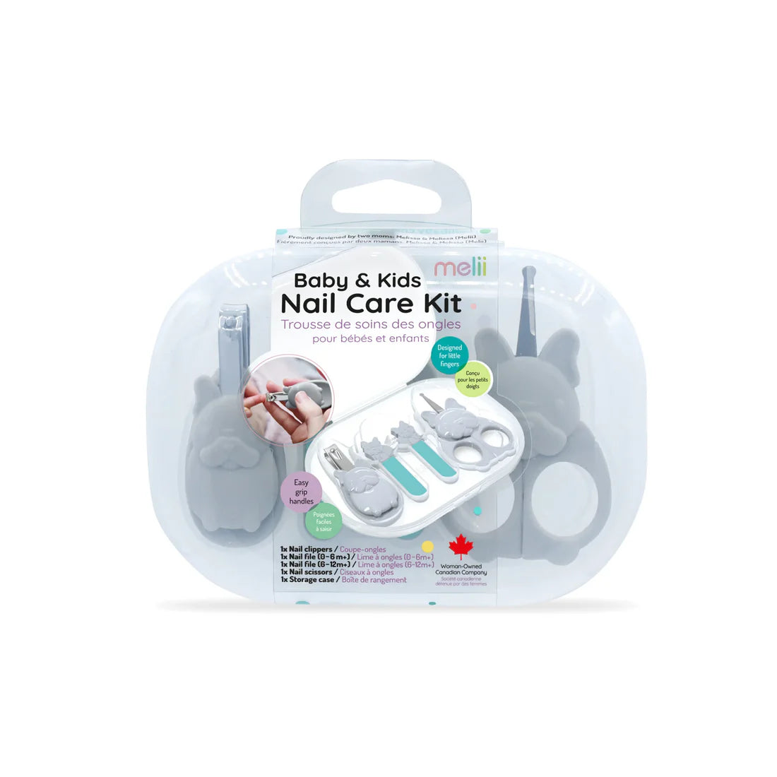 Kit de cuidado de uñas Bulldog Melii