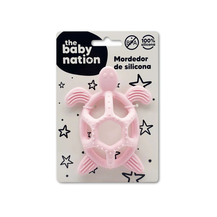 Mordedor de Silicona Tortuga Rosado The Baby Nation