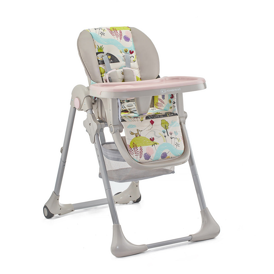 Silla de Comer Plegable Yummy Rosa KinderKraft