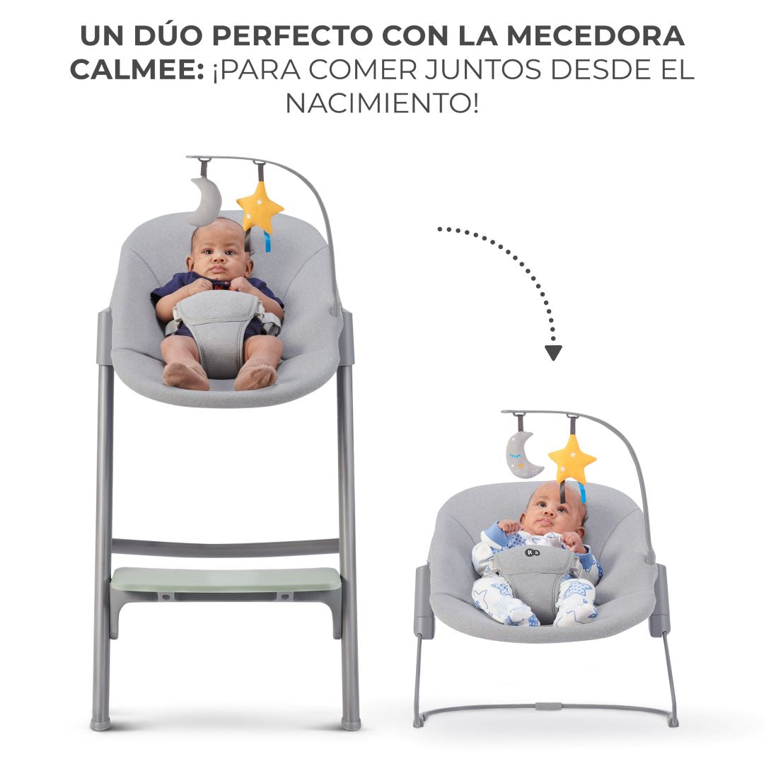 Silla de comer evolutiva LIVY 4 en 1 Olive Green incluye silla mecedora Calmee KinderKraft
