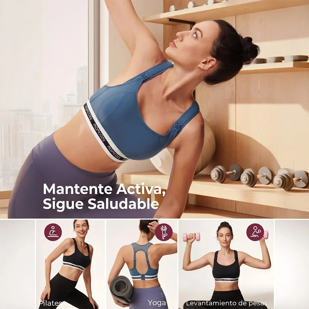 Sostén Deportivo de Lactancia FB011 Blue Momcozy