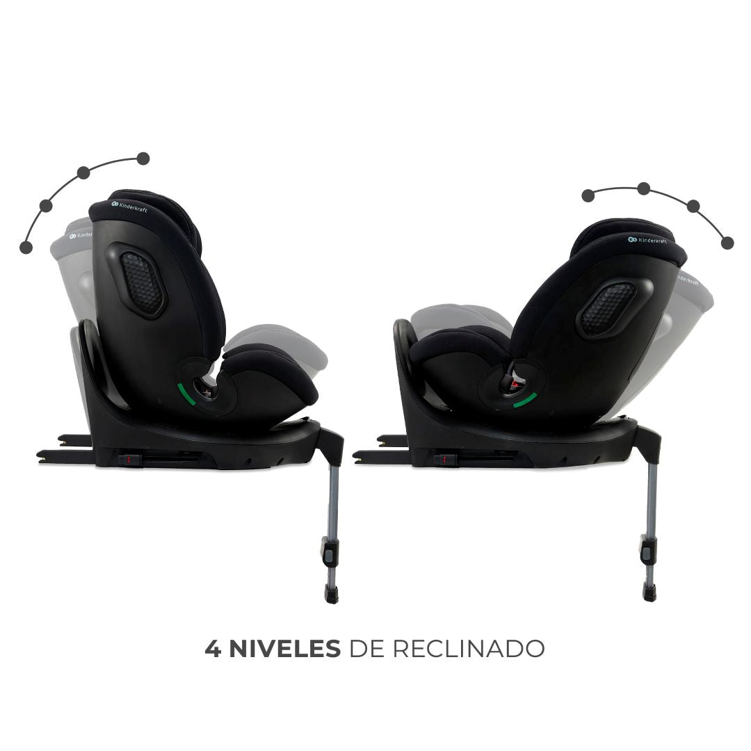 Silla de auto convertible todo en 1 XRIDER 2 i-Size Black Kinderkraft