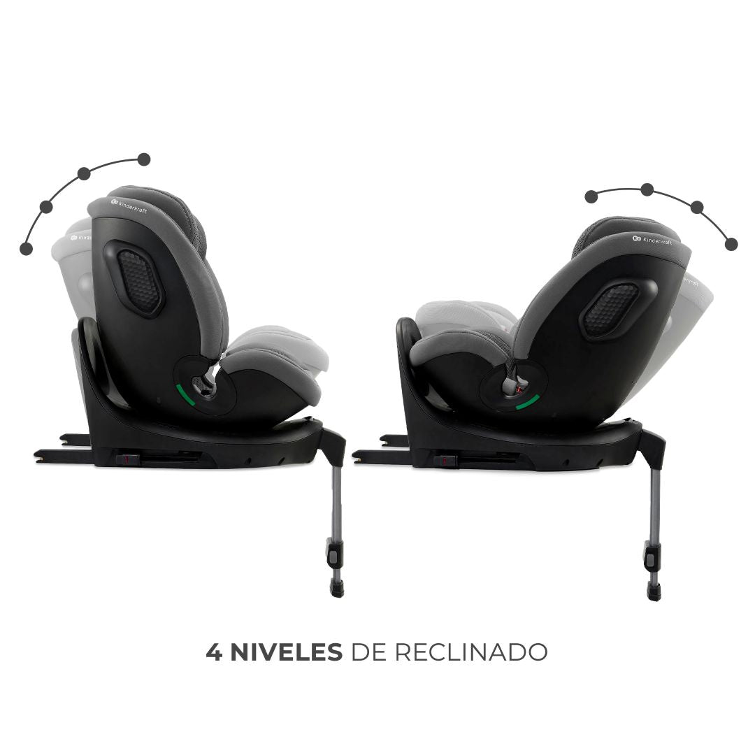 Silla de auto convertible todo en 1 XRIDER 2 i-Size Grey Kinderkraft