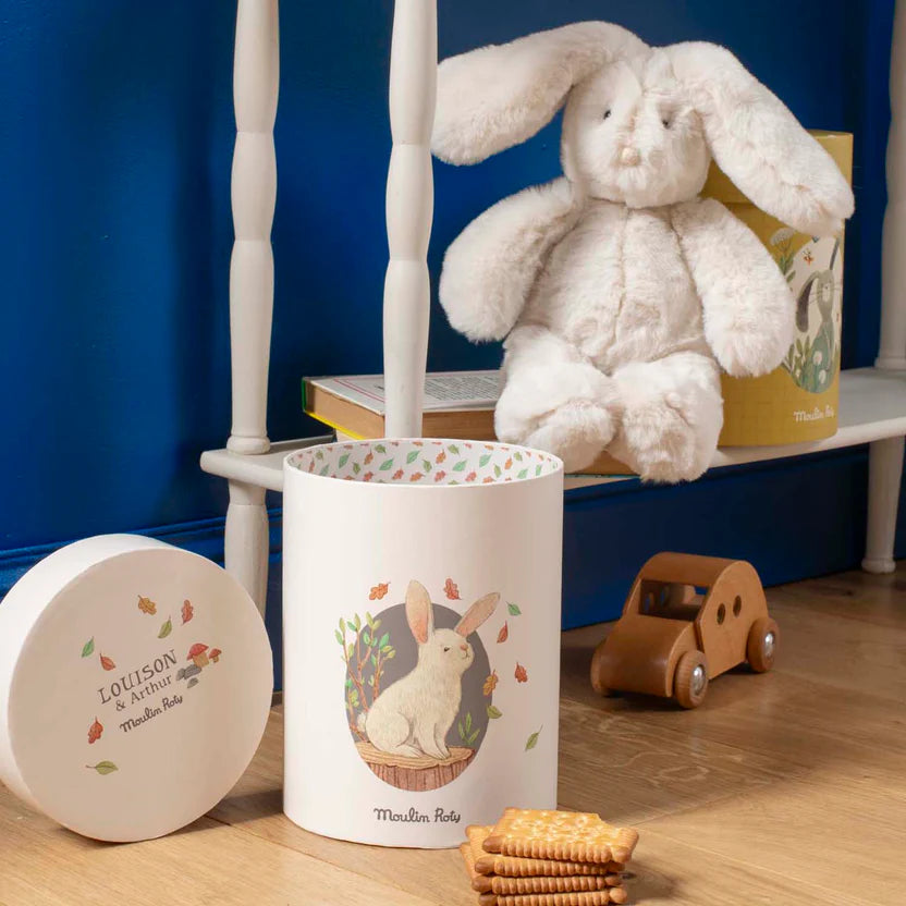 Muñeco peluche conejo Louison en caja Moulin Roty