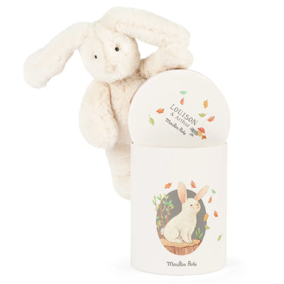 Muñeco peluche conejo Louison en caja Moulin Roty