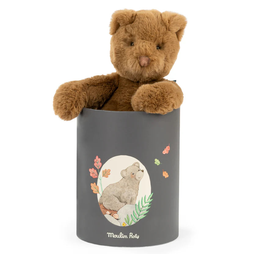 Muñeco peluche Oso Arthur en caja Moulin Roty