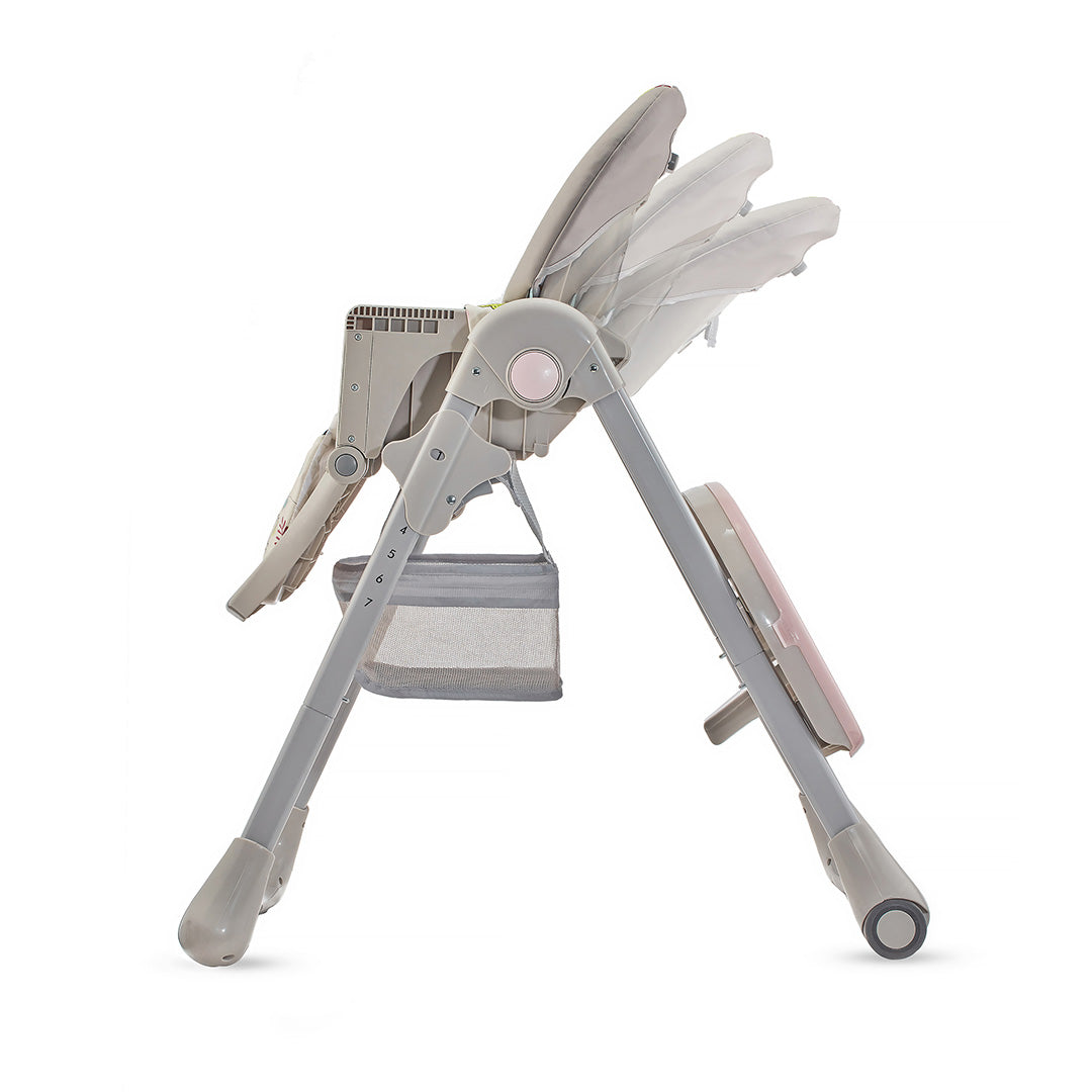 Silla de Comer Plegable Yummy Rosa KinderKraft