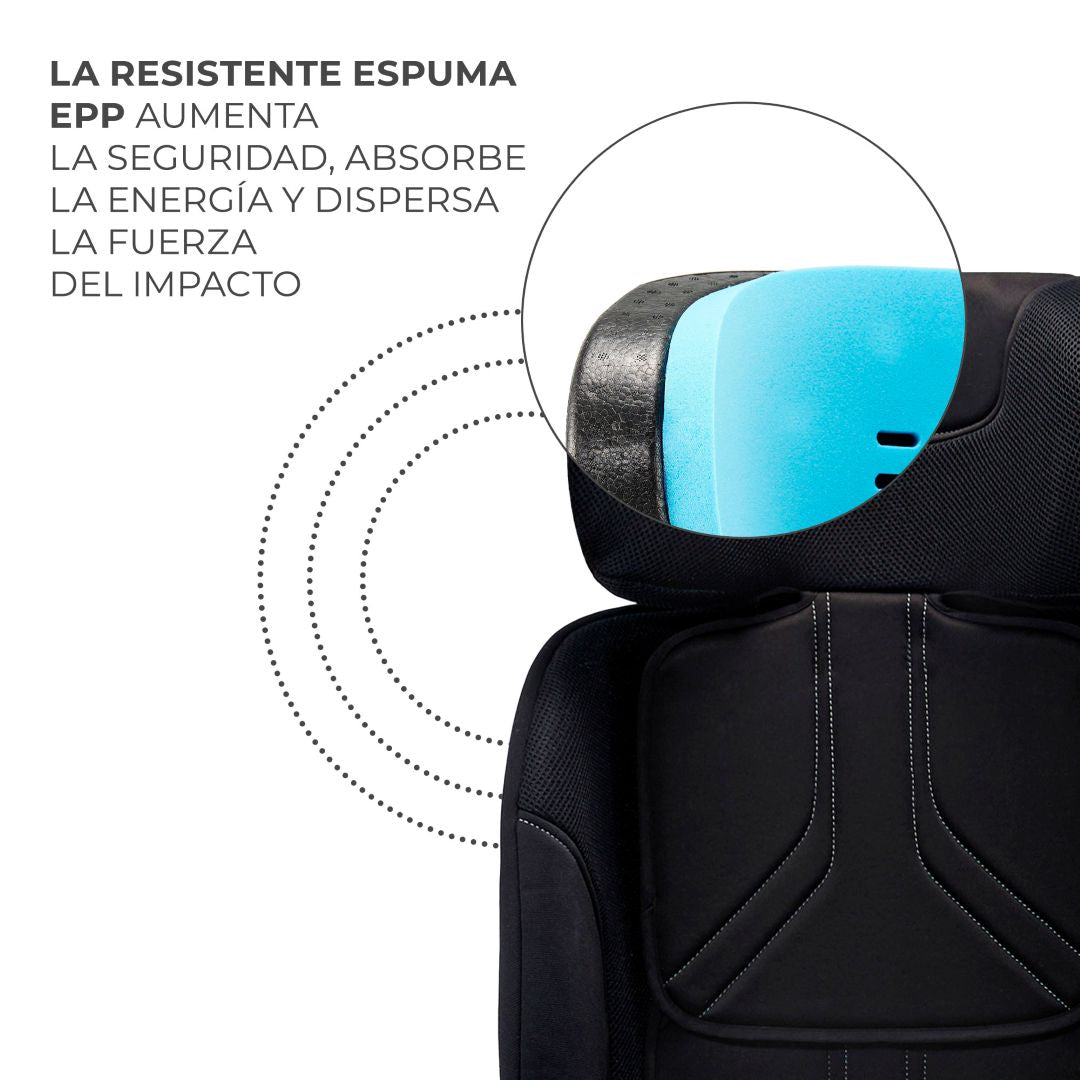 Silla de auto convertible todo en 1 XRIDER 2 i-Size Black Kinderkraft