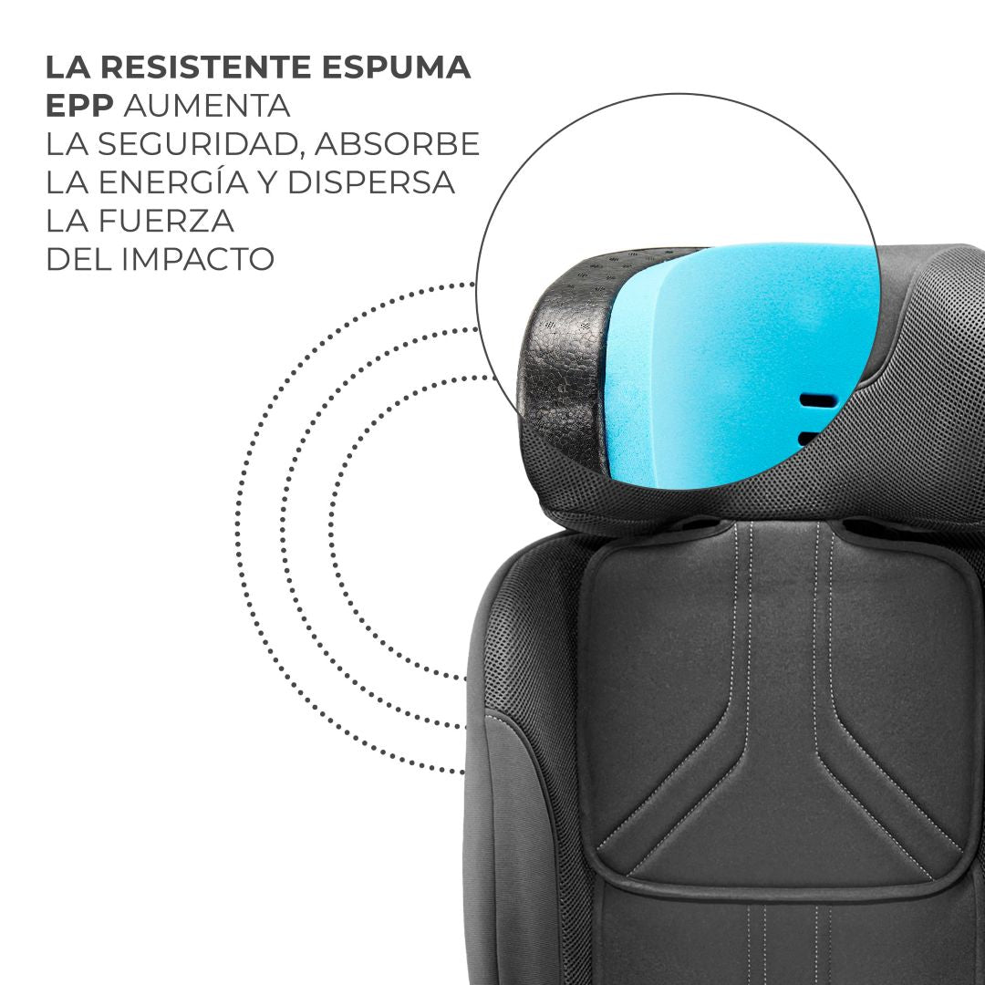 Silla de auto convertible todo en 1 XRIDER 2 i-Size Grey Kinderkraft