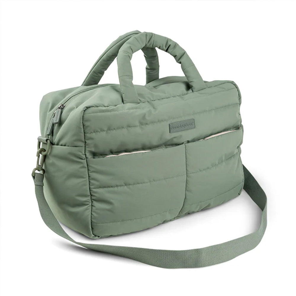 Bolso Maternal acolchado con mudador portatil Verde Done By Deer