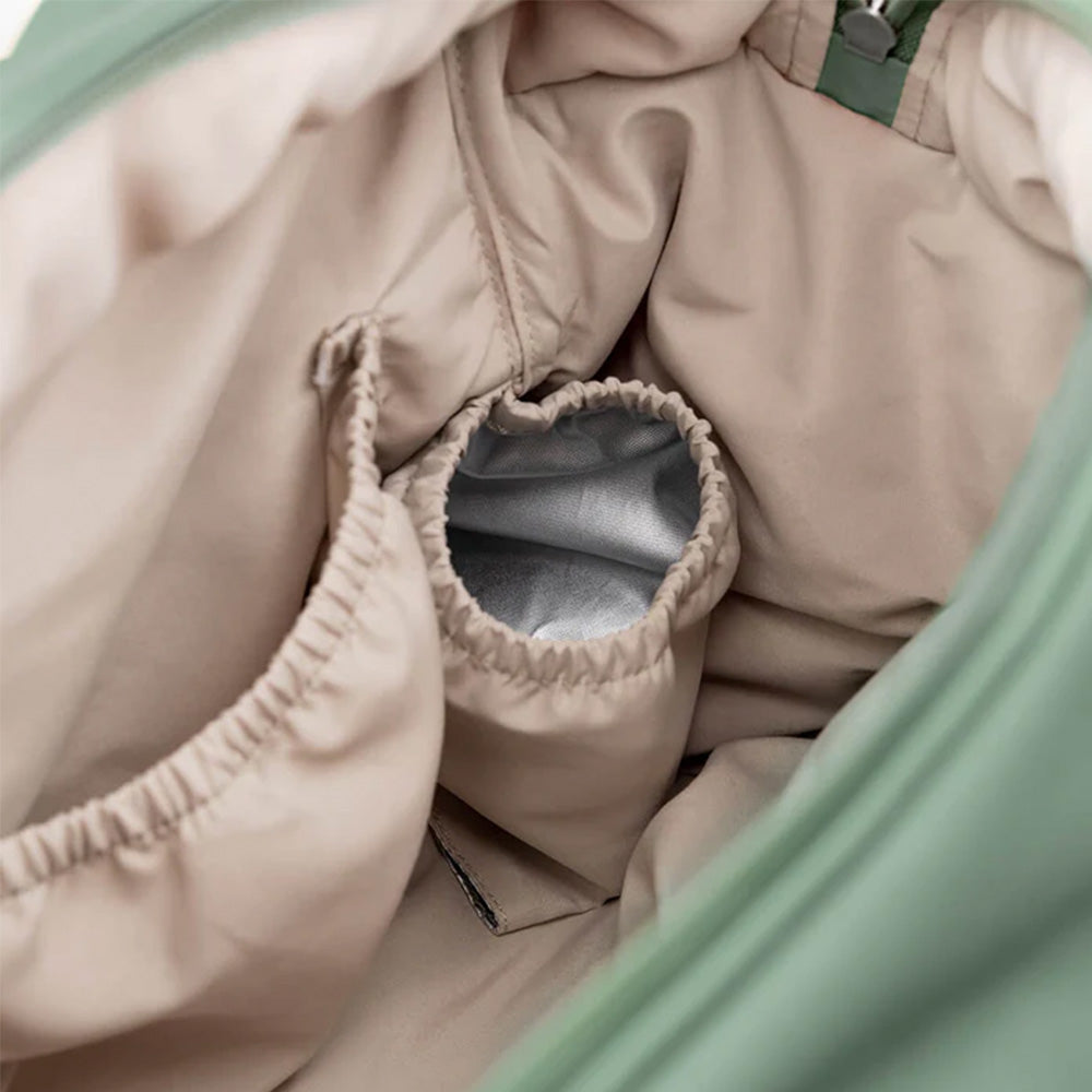 Bolso Maternal acolchado con mudador portatil Verde Done By Deer