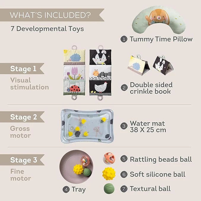 Kit de Regalo Tummy Time y Estimulación Taf Toys