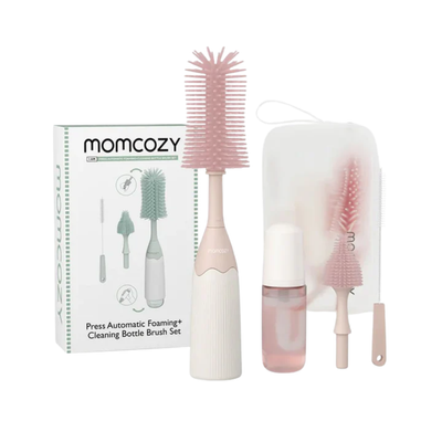 Kit de Cepillos para Mamaderas Rosa Momcozy