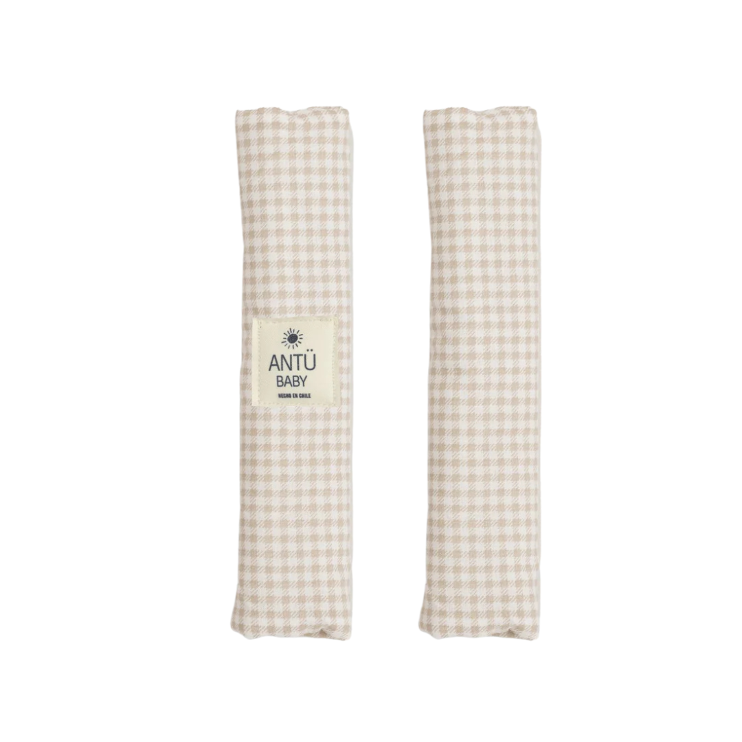 Cubre Tirantes Mini Vichy Beige Antu Baby