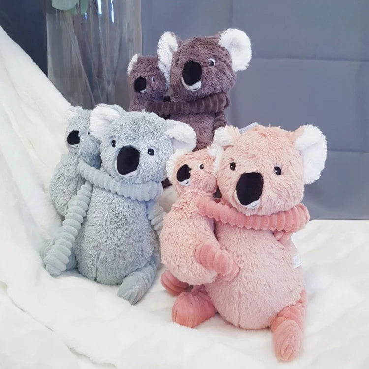 Peluche Koala Trankilou Mamá Y Bebé Rosa Les Ptipotos
