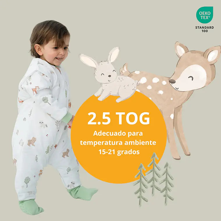 Saco de dormir con pies Forest 70 cm / 12-18 meses Tog 2.5 Dream Bag