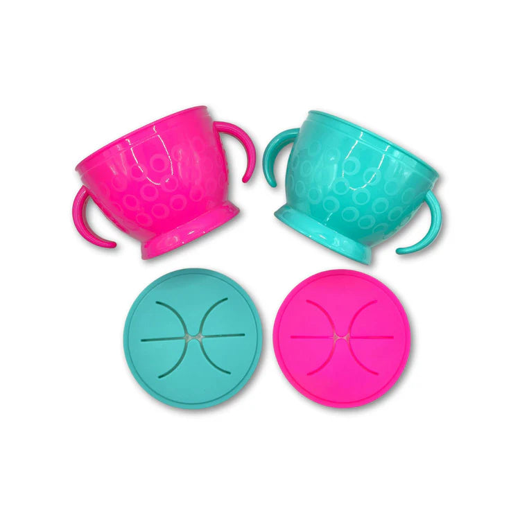 Pack de 2 Bowls para Snacks Rosado The Baby Nation