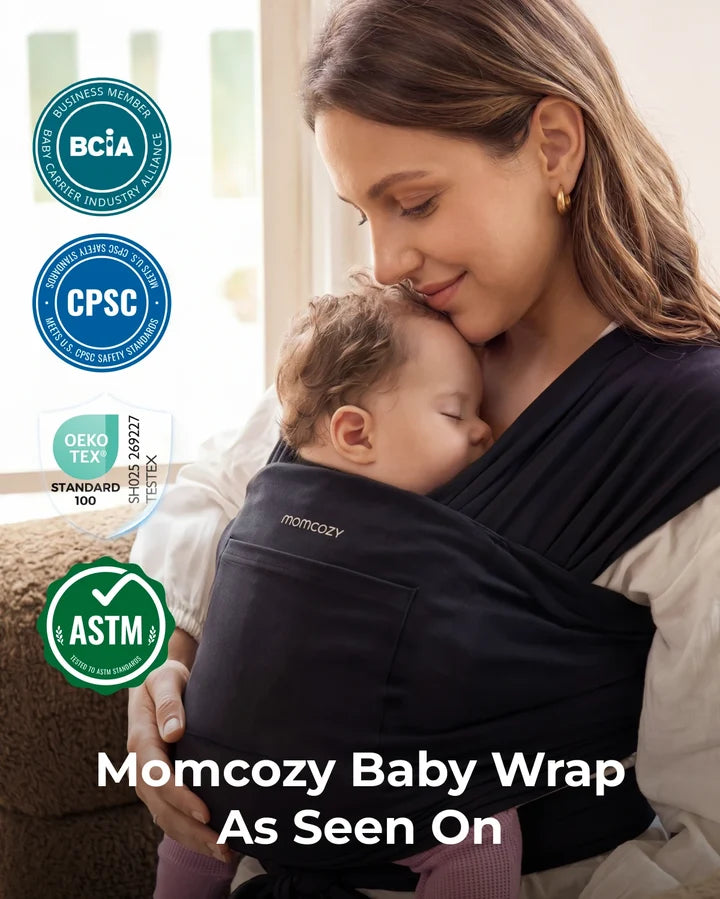 Fular portabebé Negro Momcozy