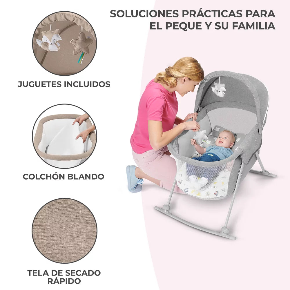 Cuna Moisés Lovi 3 en 1 Beige KinderKraft