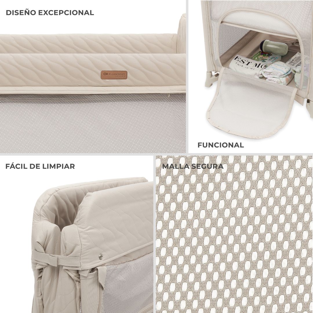 Cuna de viaje Moon Dream Beige KinderKraft