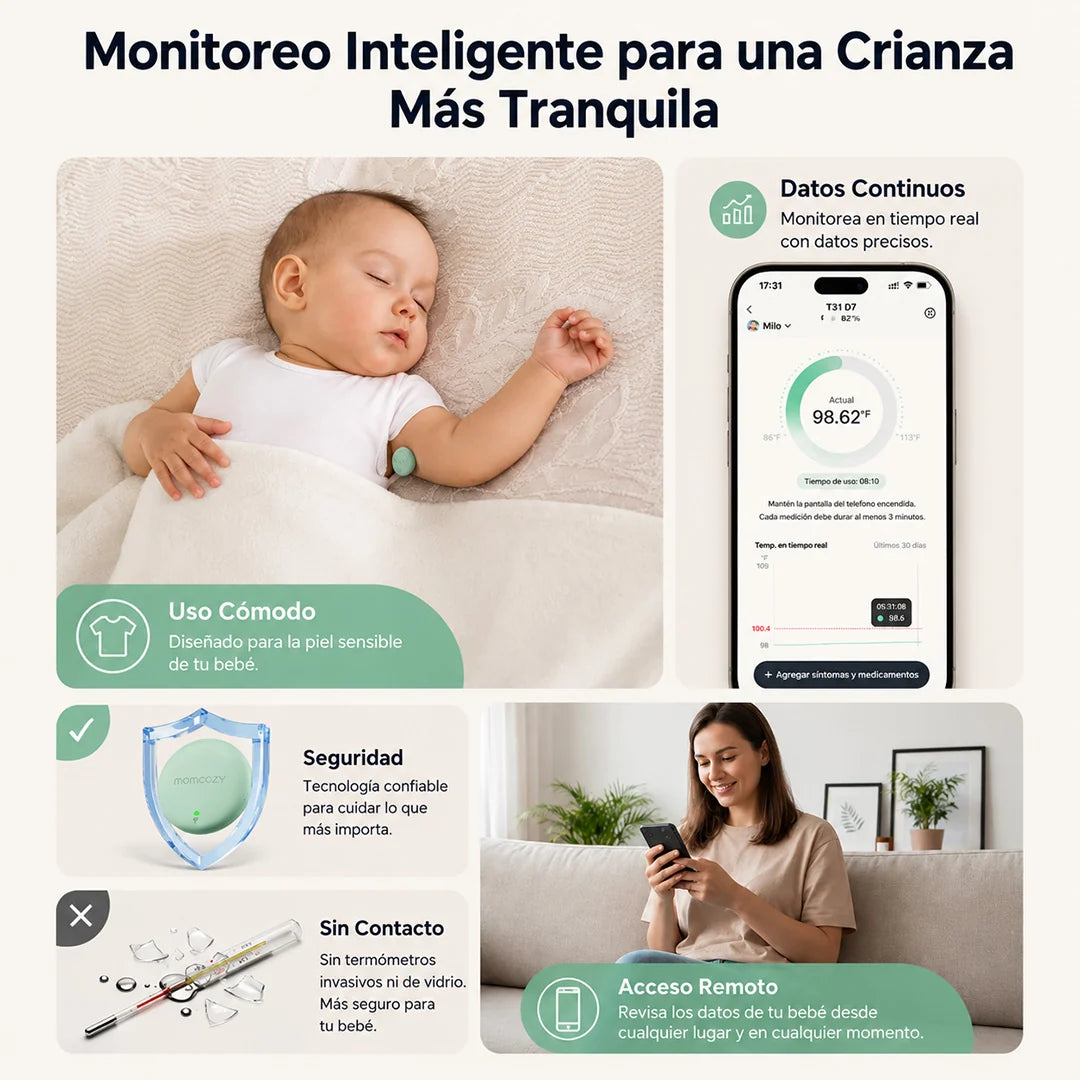 Termómetro Continuo para Bebé Momcozy