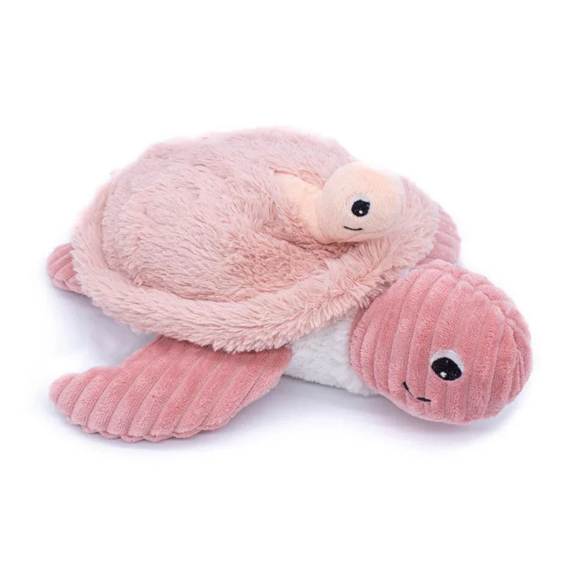 Peluche Tortuga Sauvenou Mamá y Bebé  Rosa Les Ptipotos