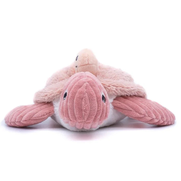 Peluche Tortuga Sauvenou Mamá y Bebé  Rosa Les Ptipotos
