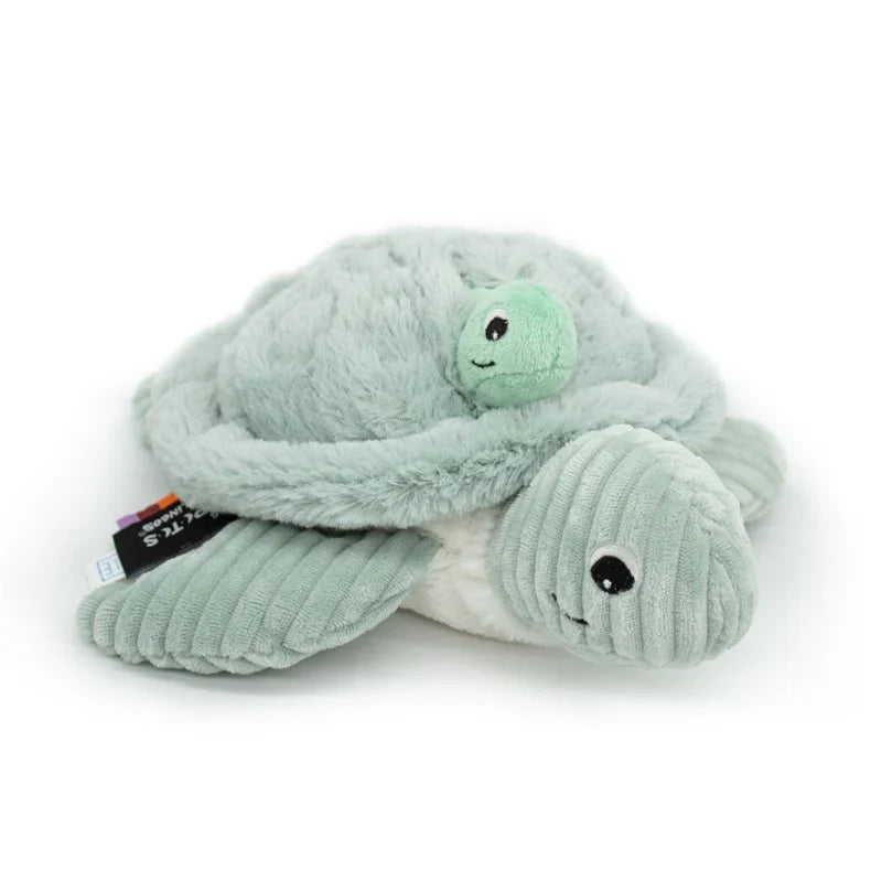 Peluche Tortuga Sauvenou Mamá y Bebé  Menta Les Ptipotos