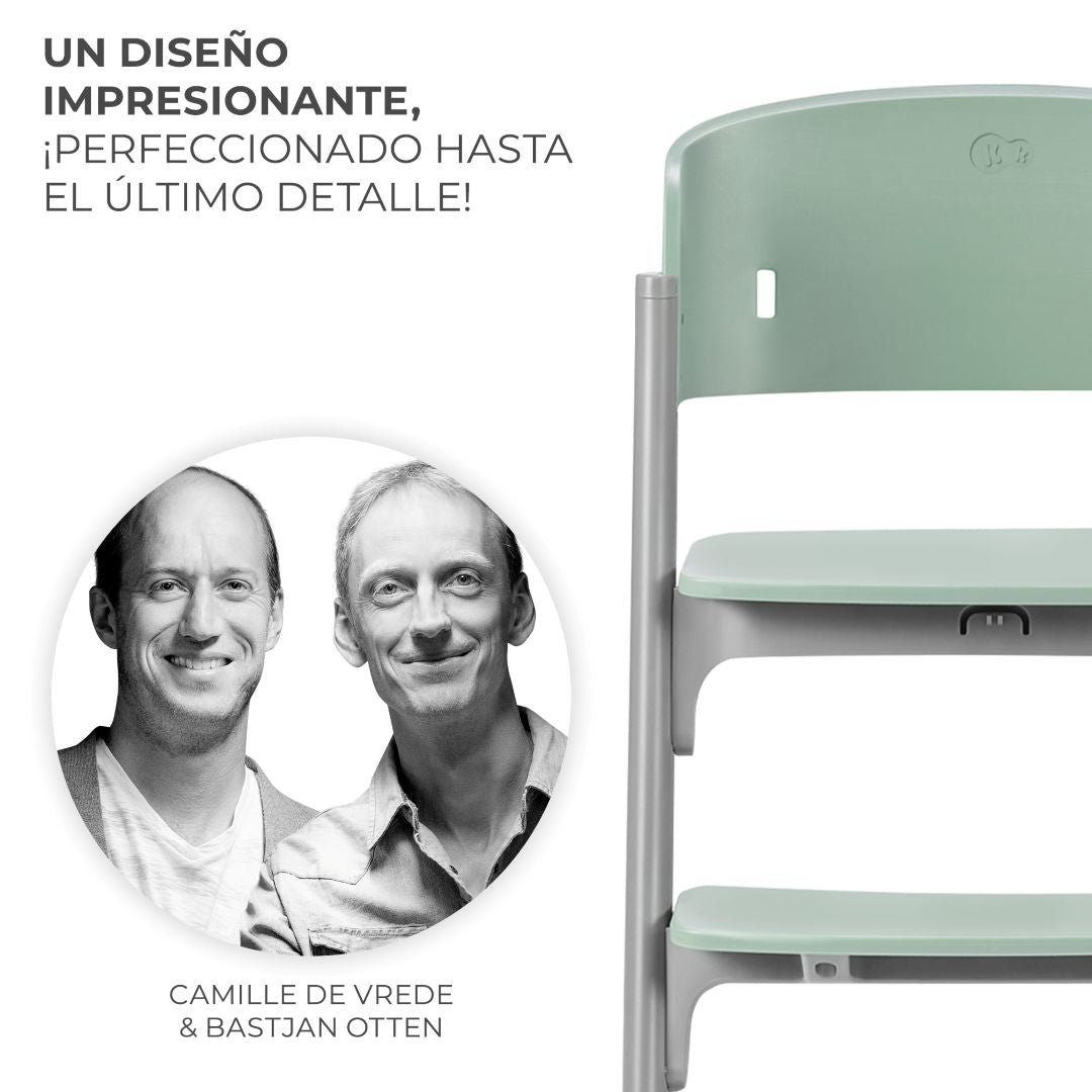 Silla de comer evolutiva LIVY 4 en 1 Olive Green incluye silla mecedora Calmee KinderKraft