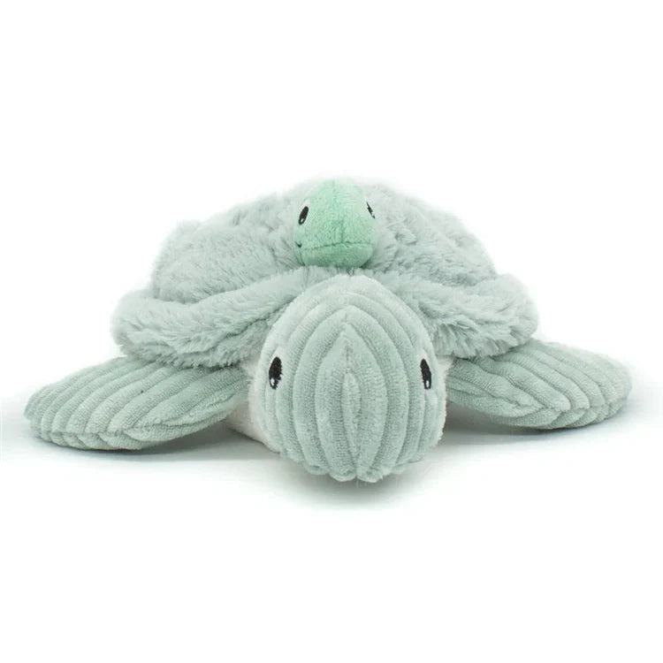 Peluche Tortuga Sauvenou Mamá y Bebé  Menta Les Ptipotos