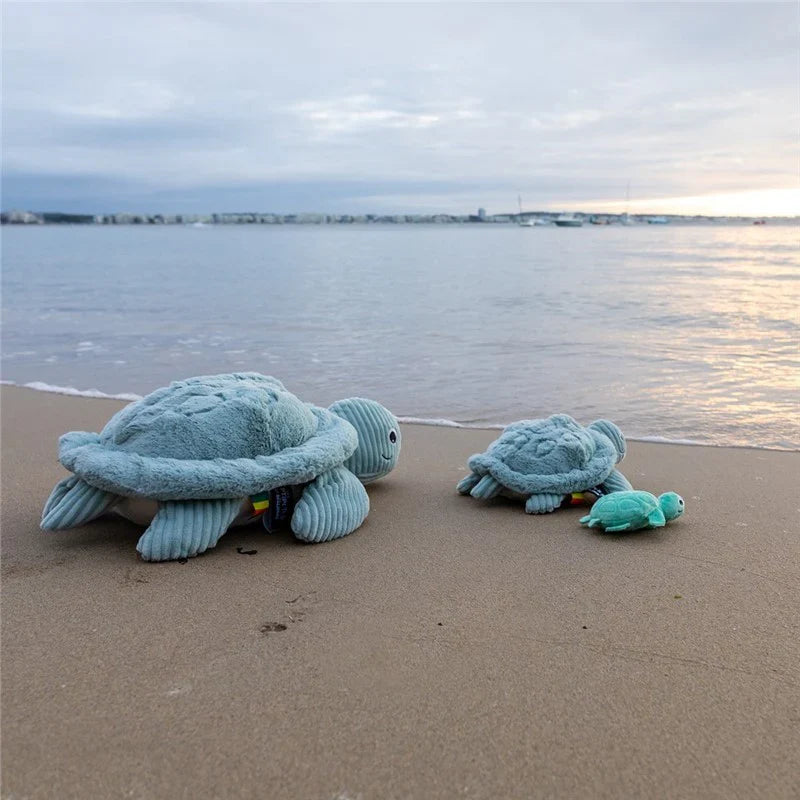 Peluche Tortuga Sauvenou Mamá y Bebé  Menta Les Ptipotos
