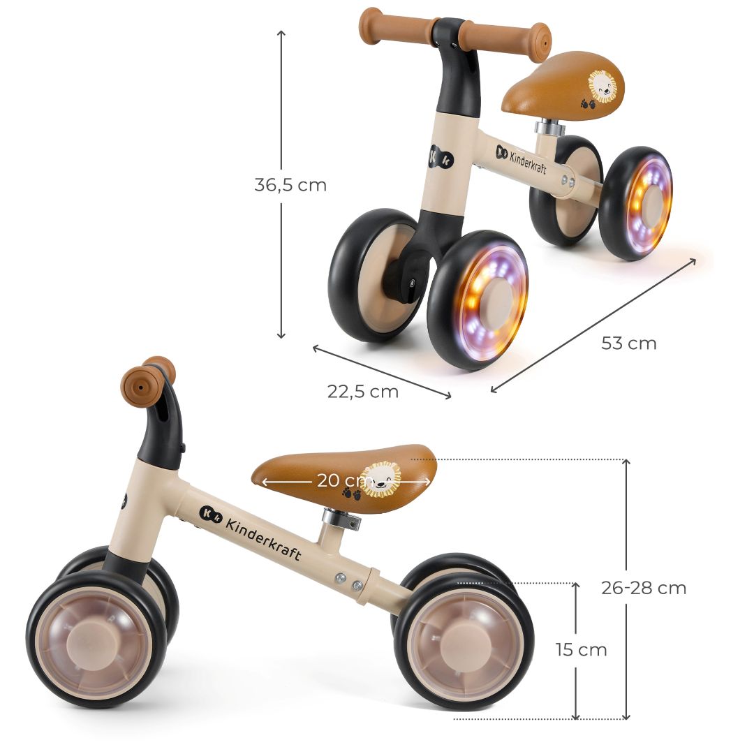 Bicicleta de equilibrio Cutie Flash Beige Kinderkraft