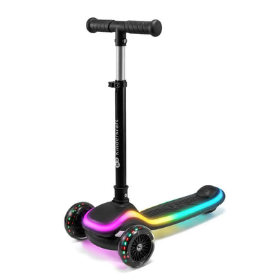 Scooter con luces LED Raket Black Kinderkraft