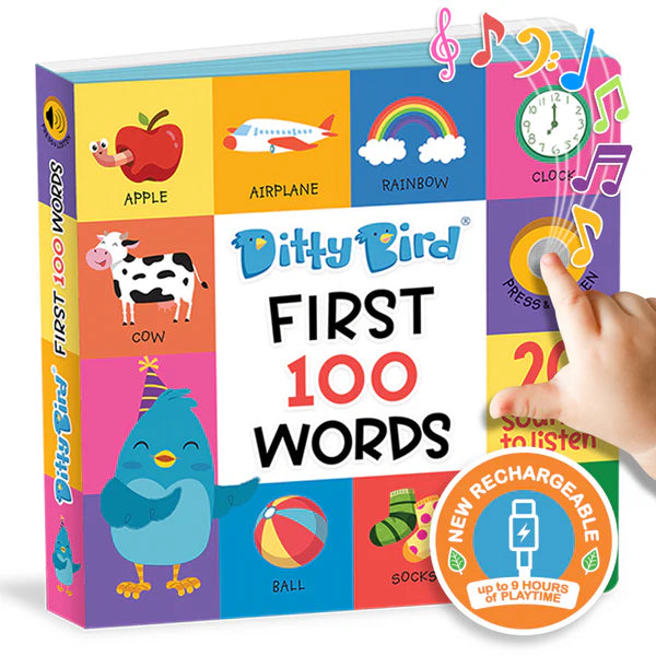 Libro Interactivo Musical First 100 Words Ditty Bird